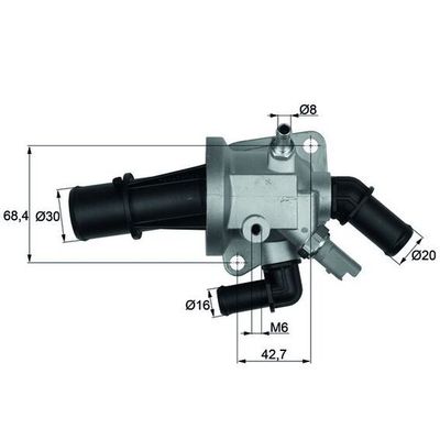 Termostat  Suzuki Swift 3/5 Kapı (RS/MZ)(2005->)  MAHLE TI 153 88