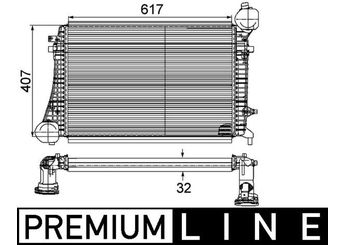 Turbo Radyatörü  MAHLE CI 167 000P  1K0145803G 1K0145803R