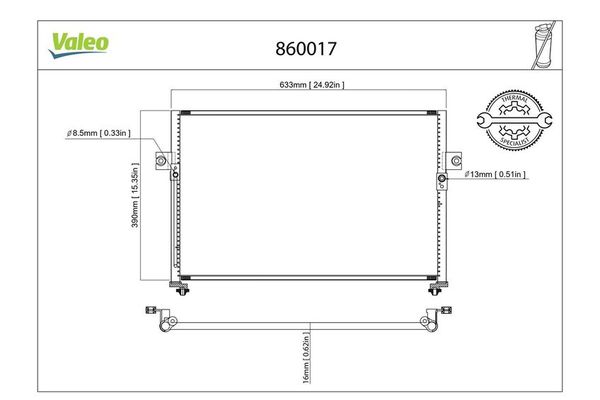 Klima Radyatörü  VALEO 860017