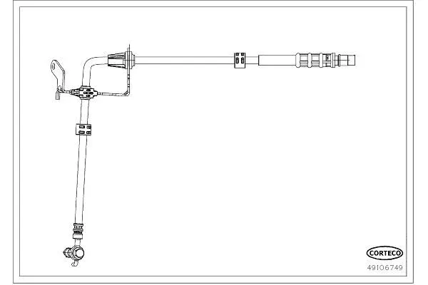 Fren Hortumu Ön Sağ Citroen Grand C4 Picasso/Spacetourer (08.2013->)  PSA ORJINAL 9676346080