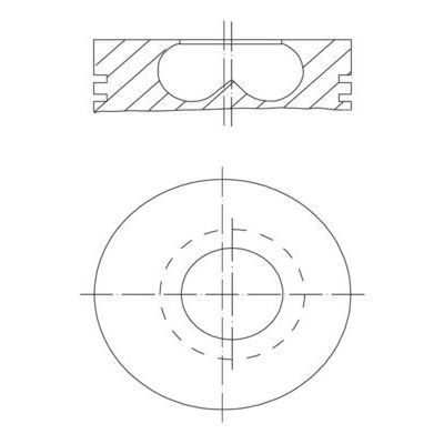 Piston (84.00MM-STD)   MAHLE 081 PI 00123 000