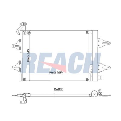 Klima Radyatörü  Skoda Roomster (5J7)(03.2006->)  VEKA 43-4403