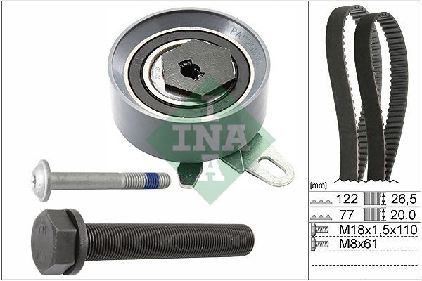 Triger Kayış Seti  Audi A6 Avant (C4)(06.1994->)  INA 530 0406 10