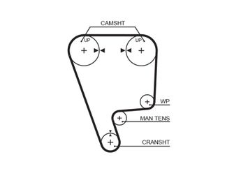 Triger Kayışı  GATES 5211  14400PH3004 PMTB399 14400-PH3-004
