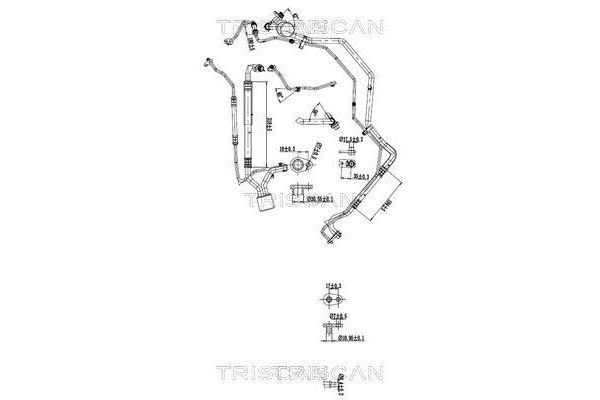 Klima Hortumu  PSA ORJINAL 6460QL