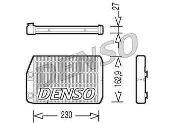 Kalorifer Radyatörü  DENSO DRR09034  77364073 6448R0