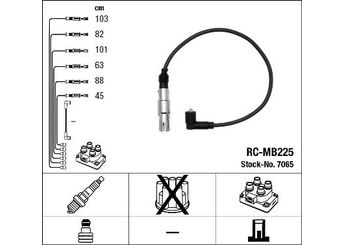 Buji Kablosu  NGK 7065  21905409AB 021 905 409 AB