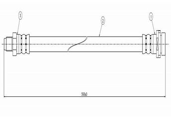 Fren Hortumu Arka Sağ veya Sol CAVO C800 684A  6758586