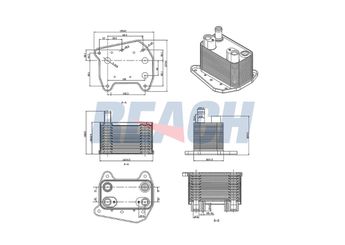 Motor Yağ Soğutucu  BEHR 8MO 376 755-261  A611188050 6111880501 6121880301 A6111880501 A6121880301