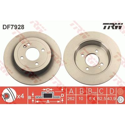 Fren Disk Ayna Arka Sağ ve Sol Kia Rio (UB)(2011->)  MANDO HM584110U300