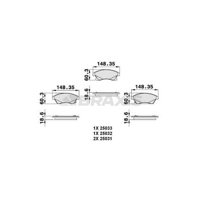 Fren Disk Balata Ön Chevrolet Cruze Hatchback (2011->)  BRAXIS AB0128