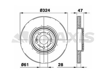 Fren Disk Ayna Ön Sağ ve Sol BRAXIS AD0229  8200570191