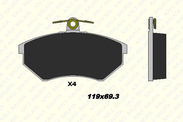 Fren Disk Balata Ön KALE BALATA 20168 162 14