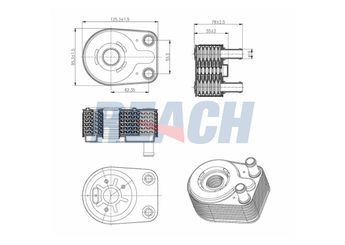 Motor Yağ Soğutucu  KRAFTVOLL 08090306  5140531AA 05140531AA 5166925AA 05166925AA 5166925AB 05166925AB K05140531AA K05166925AA K05166925AB