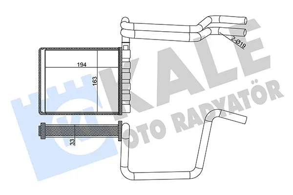 Kalorifer Radyatörü  Ford Tourneo Connect (CHC)(2013->)  MAHLE AH 349 000S
