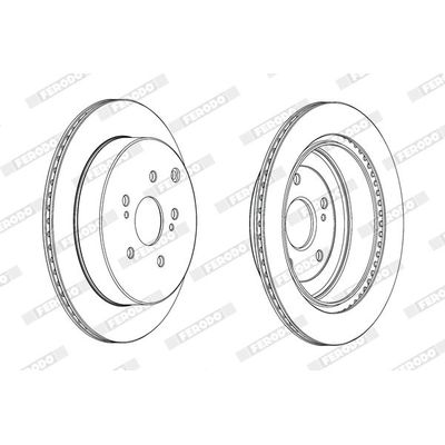 Fren Disk Ayna Arka Sağ ve Sol FERODO DDF2072C