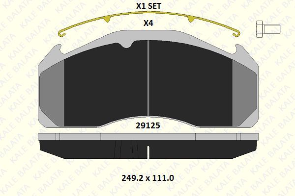 Fren Disk Balata Ön KALE BALATA 29125 292 14