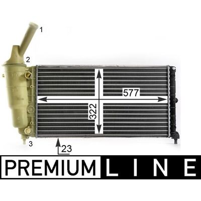 Su Radyatörü  Volkswagen Touareg (7L6)(12.2006->2010)  MAHLE CR 2007 000P