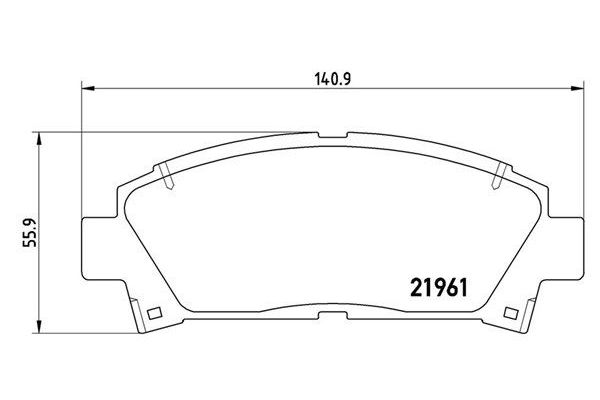 Fren Disk Balata Ön Toyota Avensis (T22)(1998->)  MAGNETI MARELLI 363700483028