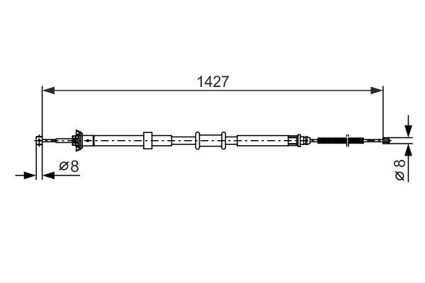 El Fren Teli Arka Sol Fiat Panda (319)(2022->)  BOSCH 1 987 482 392