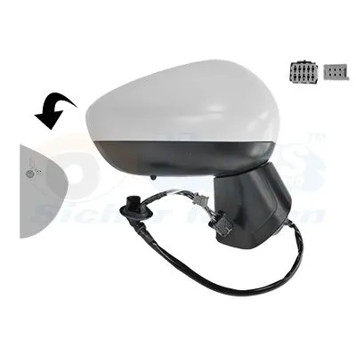 Dikiz Aynası Dış Sağ Opel Crossland X (2017->) / Crossland (2021->)  VIEWMAX VM982EBHPS-BSR