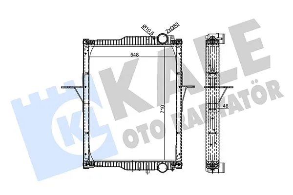 Su Radyatörü  Toyota Avensis Combi SW (T22)(1998->)  KALE 355695