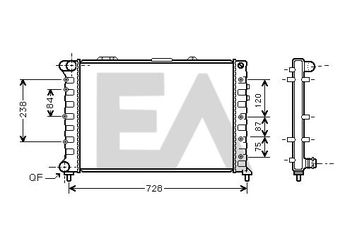 Su Radyatörü  KALE 169198  60619883 9120T 9120-T