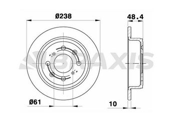 Fren Disk Ayna Arka Sağ ve Sol BRAXIS AE0242  42510SK3305 EGP1254