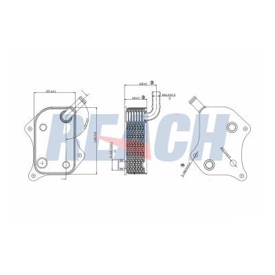 Motor Yağ Soğutucu  Volkswagen Passat Variant (3B6)(11.2000->2005)  MAHER 17208