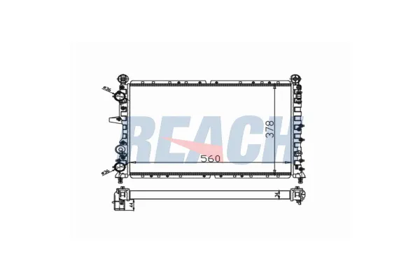 Su Radyatörü  Fiat Tempra (159) 4 Kapı (1990->)  MGA 87098