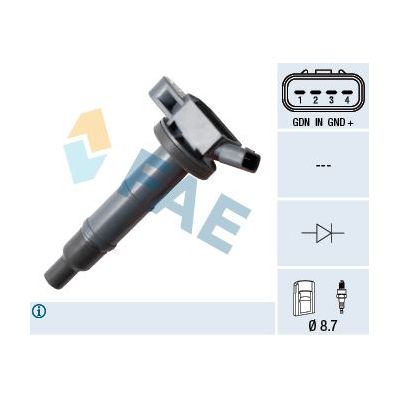 Ateşleme Bobini  Toyota Previa (R30)(2000->)  FAE 80344
