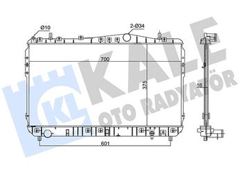 Su Radyatörü  KALE 356255  17117553111 96433350 96553378 96553422 96553428 P96553378