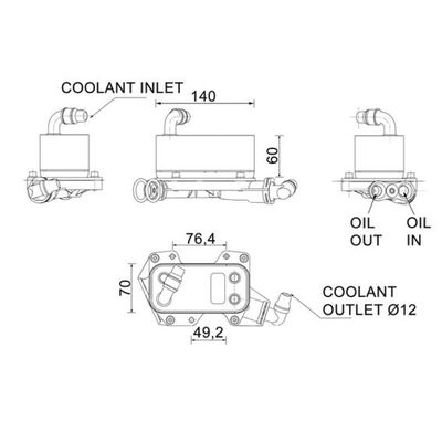 Motor Yağ Soğutucu  MAHLE CLC 132 000P