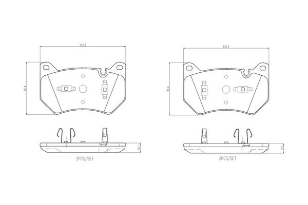 Fren Disk Balata Ön Audi Q5 (FYG)(06.2020->)  BREMBO P 85 181