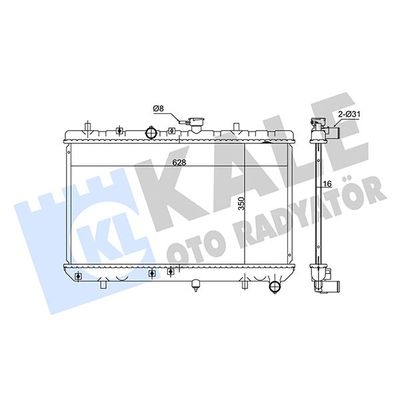Su Radyatörü  Kia Rio (BC)(2000->)  KALE 348355