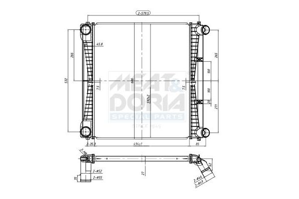 Turbo Radyatörü  Land Rover Range Rover (LM)(01.2002->)  ORİS IRO511027