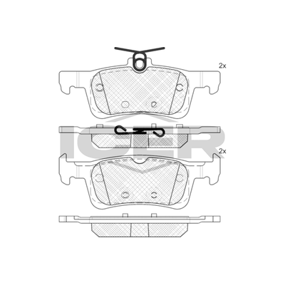 Fren Disk Balata Arka Peugeot 308 (07.2013->)  EUROREPAR 1647894280