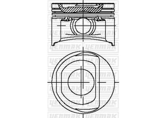 Piston (72.00MM-0.40)  NÜRAL 87-70697-040  55204025 71740642 0000071740642 55200537 55200541