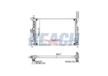 Su Radyatörü  ORİS 826-4811  BV618005BC 1703514 1720432 1804847 1830143 BV618005BA BV618005BB BV618005BD