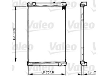 Su Radyatörü  VALEO 733515  25010601 5010601 6295011001 0005010601 0025010601 6295011401 6295012101 A0005010601 A0025010601