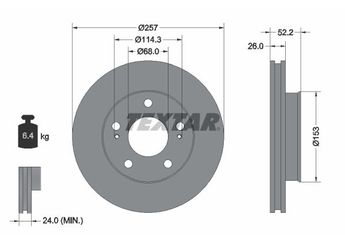 Fren Disk Ayna Ön Sağ ve Sol MGA 50339  40206Y9502 402069C100 402069C101 D02069C10AVA