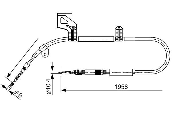 El Fren Teli Arka Sol Audi A6 Avant (4B5)(02.1998->)  BOSCH 1 987 477 603