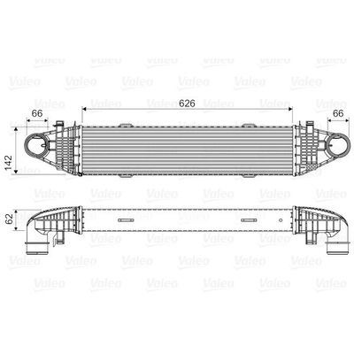 Turbo Radyatörü  Mercedes GLK -Serisi (BM 204)(06.2008->)  VALEO 818617