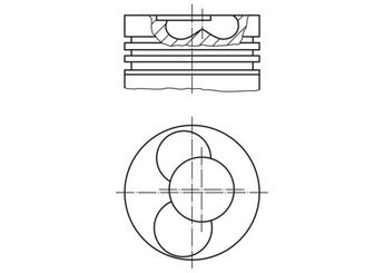 Piston (81.01MM-STD)  MAHLE 028 21 00  70107065AN 070107065AN 70107103AN 070107103AN 070 107 065 A N 070 107 103 A N