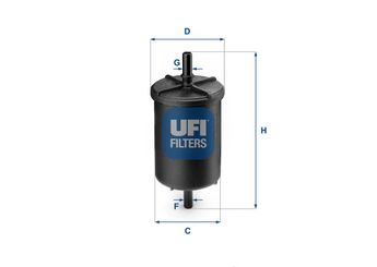 Yakıt Filtresi  UFI 31.948.00  7700845961 1567C6 1567-C6 1640000QAA 16400-00QAA 16400JD51A 16400-JD51A 226755893R 6001543138 6001546326 8200386495 3414V003 0003414V003 A4534700400