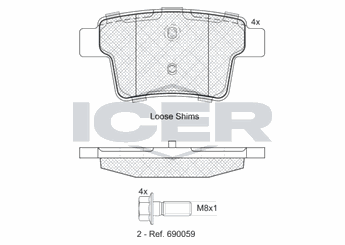 Fren Disk Balata Arka AYD 60303B  4S712M008AB C2S38068 C2S48024 1356392 1 356 392 1521329 1 521 329 1522073 1 522 073 4S712M008AA 4S71-2M008-AA 4S71-2M008-AB 5F9Z2200AA 5F9Z-2200-AA 5F9Z2200B 5F9Z-2200-B 5U2Z2V200D 5U2Z-2V200-D 7F9Z2200A 7F9Z-2200-A 7FPZ2200A 7FPZ-2200-A BR1071 BR-1071 ME4S7J2M008AB ME4S7J-2M008-AB C2S 38068 C2S 48024 C2S52081 C2S 52081 8660004494 86 60 004 494 8671019164 86 71 019 164