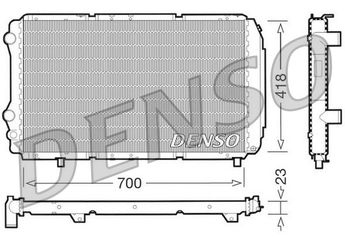 Su Radyatörü  DENSO DRM09077  DRM09077 1307392080 1301JK