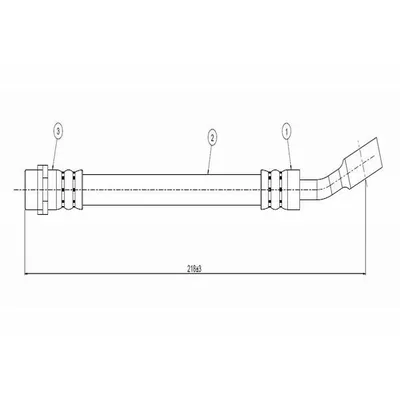 Fren Hortumu Arka Sağ veya Sol Opel Astra G Cabrio (2001->)  CAVO C800 752A