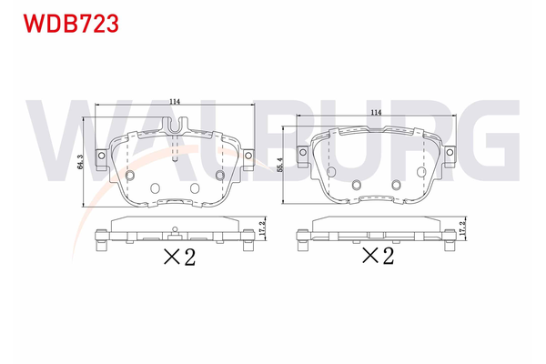 Fren Disk Balata Arka Mercedes CLS (BM 257)(04.2018->)  WALBURG WDB723