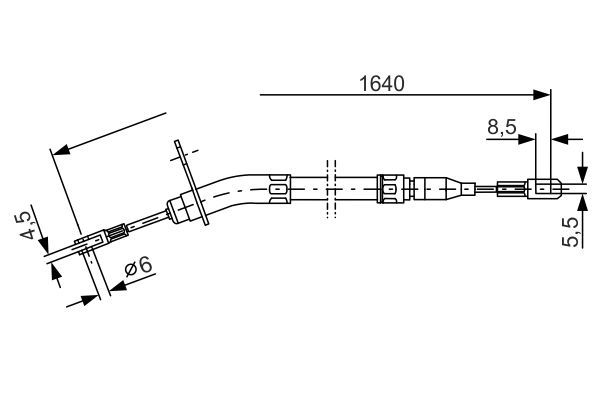 El Fren Teli Arka Sol Mercedes 123 Sedan/Coupe (BM 123)(01.1976->)  BOSCH 1 987 477 011
